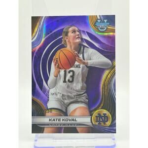 2024-25 Bowman's Best U Kate Koval Purple Refractor 157/250 SP Notre Dame